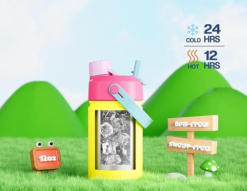 12 oz Kids Insulated Water Bottle - Image 2