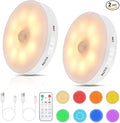 RGB LED Rechargeable Motion Sensor Night Light by MotionSensorLightIndoorforClosetCabinetKitchenRoomandmore