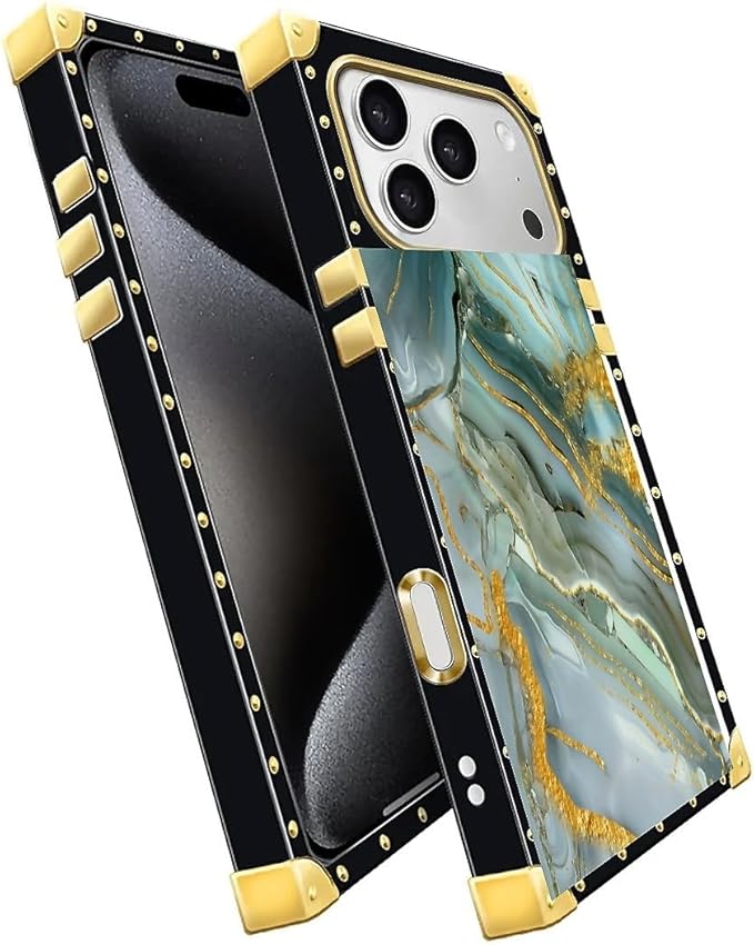 for iPhone 17 Pro Max Case Luxury Golden Decoration - Image 3