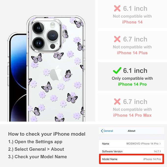 MOSNOVO Case for iPhone 14 Pro - Image 2