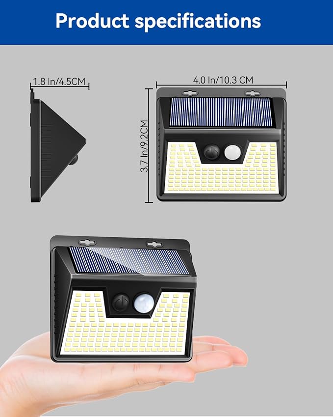 Peasur Solar Powered Lights Outdoor, 140LED 16Pack Motion Sensor Light Outside - Image 8