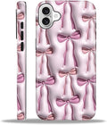 for iPhone 16 Case, HL2 Abstract Ribbons Bows Hybrid 2 Layer Hard Shell by Unknown