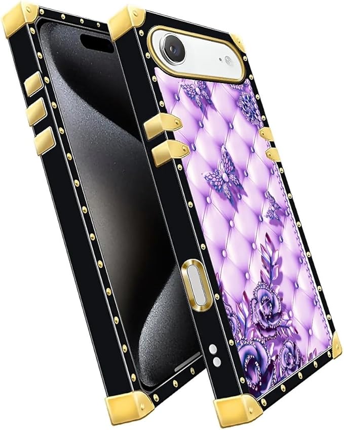 for iPhone 17 Air Case Luxury Golden Decoration - Image 3