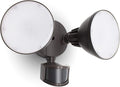 LUTEC 3200 Lumen 32W LED Motion Activated Integrated Dual-Head Flood Light by LUTEC