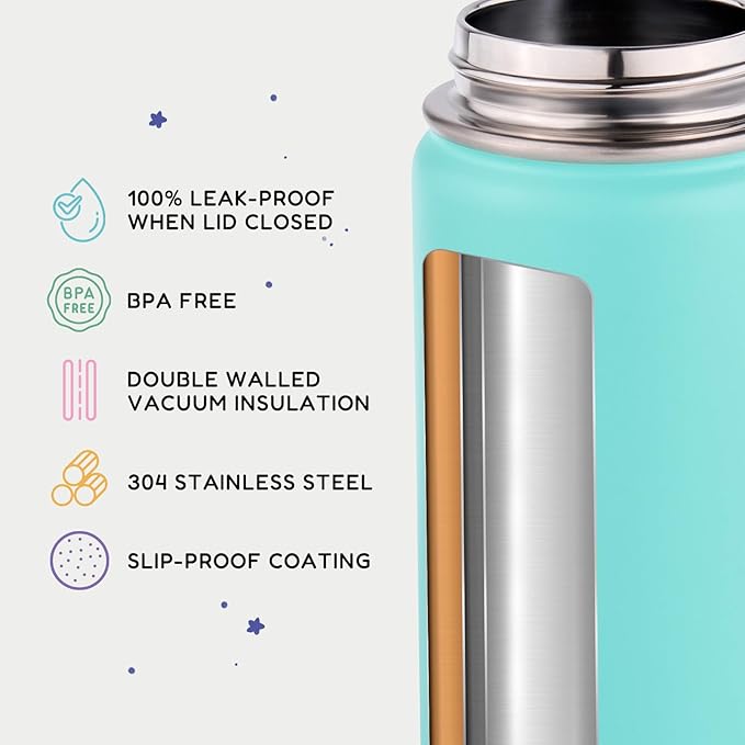 12oz Kids Water Bottle for School, Toddler Bottles - Image 3