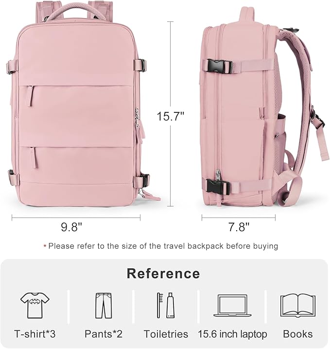 Travel Backpack for Women Airline Approved Carry on Backpack for Airplanes - Image 3