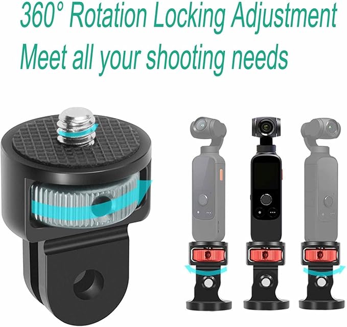 Aluminum Camera Tripod Adapter 1/4"-20 Conversion Adapter Mounts Compatible - Image 5