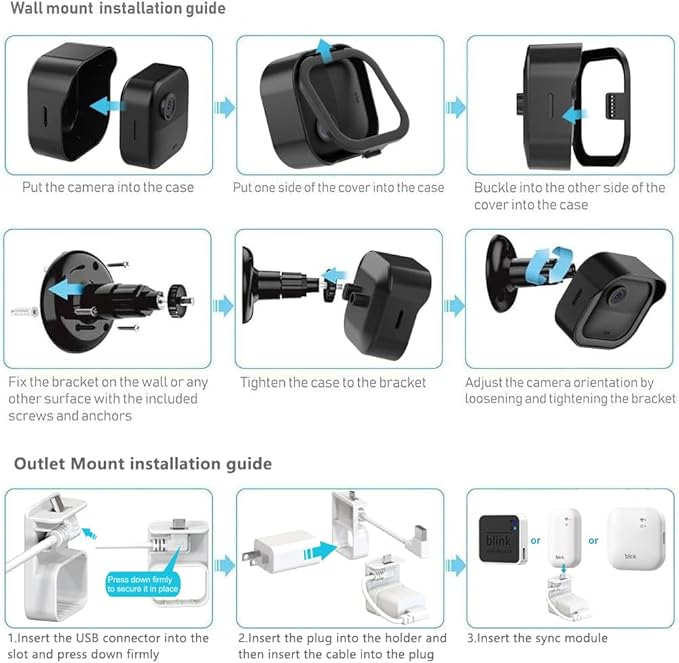 All-New Blink Outdoor Camera Surveillance Mount, 4 Pack Weatherproof Protective - Image 6