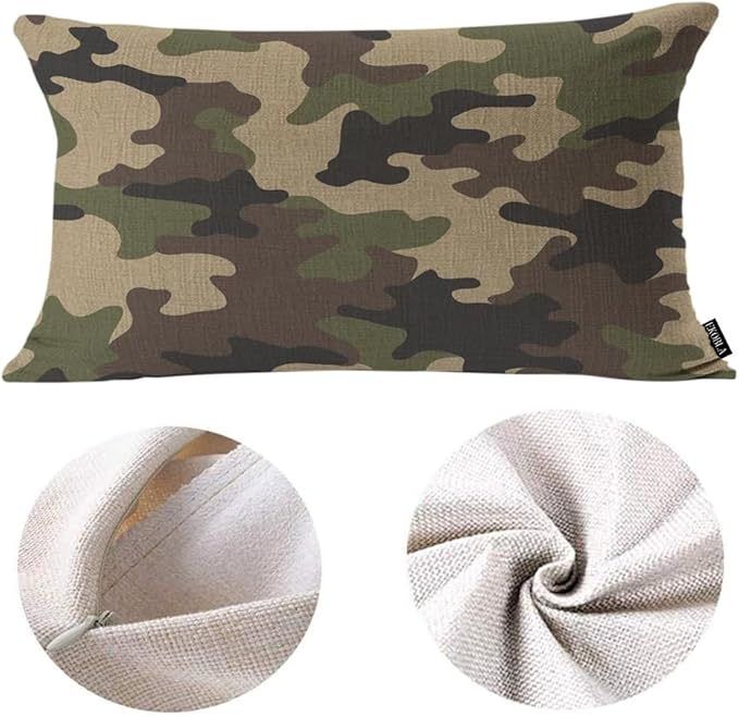EKOBLA Decorative Pillow Cushion Covers Camouflage Pattern Military Combat - Image 6