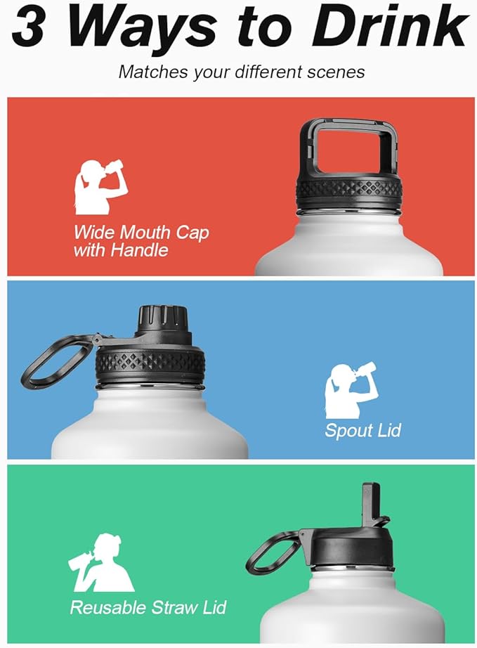 Coolflask 128 oz Gallon Water Bottle Insulated - Image 5