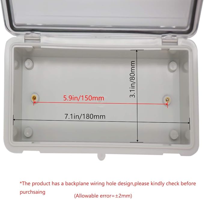 Zulkit Junction Box ABS Plastic Dustproof Waterproof IP65 Electrical Boxes - Image 5