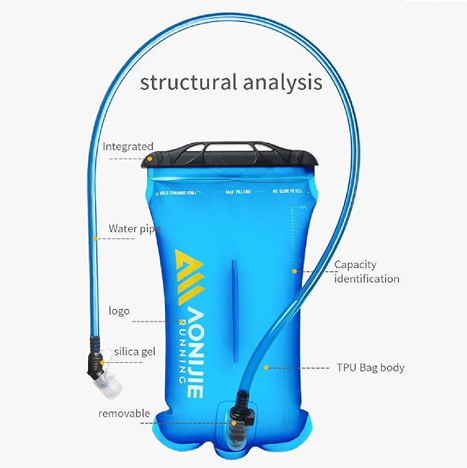 AONIJIE Hydration Bladder 1.5L Water Reservoir, Leakproof Water Storage Bladder - Image 2