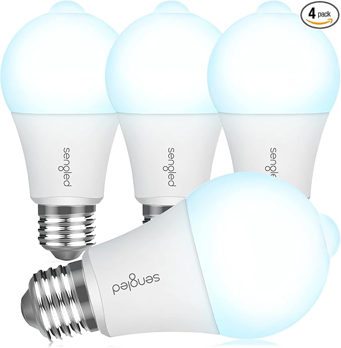 Sengled Motion Sensor Light Bulbs, A19 LED Dusk to Dawn Bulbs 5000K Daylight by Sengled