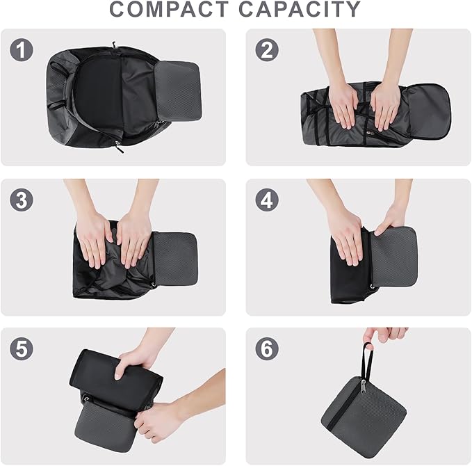 Lightweight Hiking Backpack 18L Packable Foldable Small Daypack Collapsible - Image 8