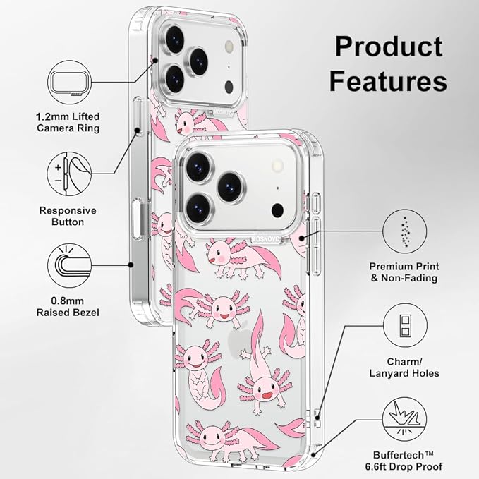 MOSNOVO for iPhone 17 Pro Case | Military Grade 6.6ft Drop Tested | Camera - Image 7