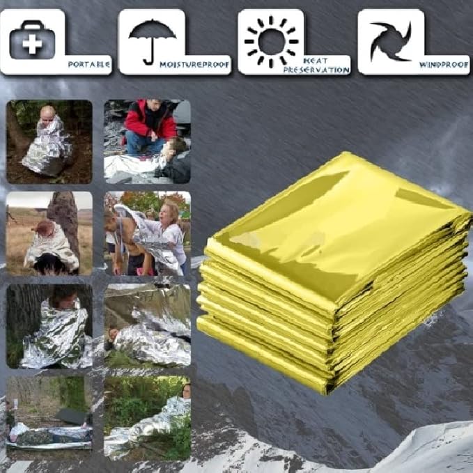GALAXYLENSE Emergency Mylar Thermal Blanket - Image 7