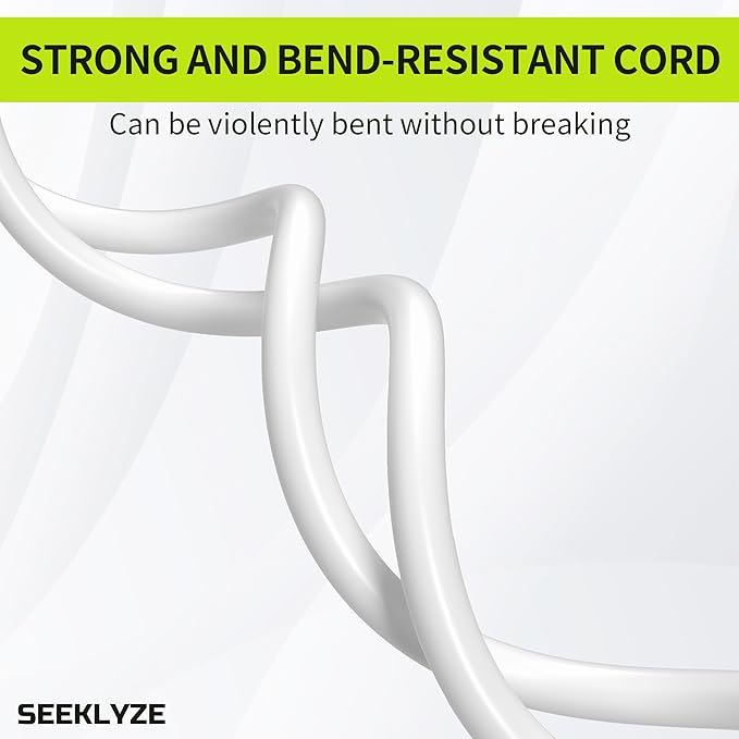 16/3 White Extension Cord 6 FT, Indoor Extension Cord - Image 5