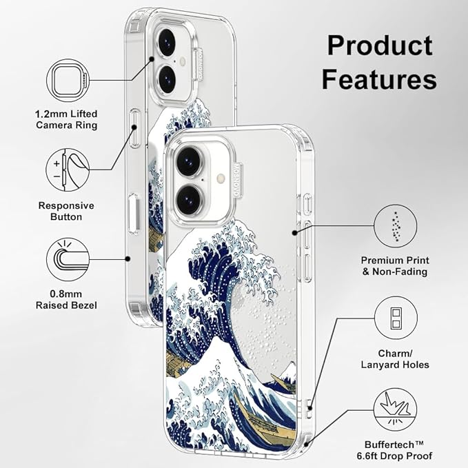 MOSNOVO for iPhone 17 Case | Military Grade 6.6ft Drop Tested | Camera Control - Image 7