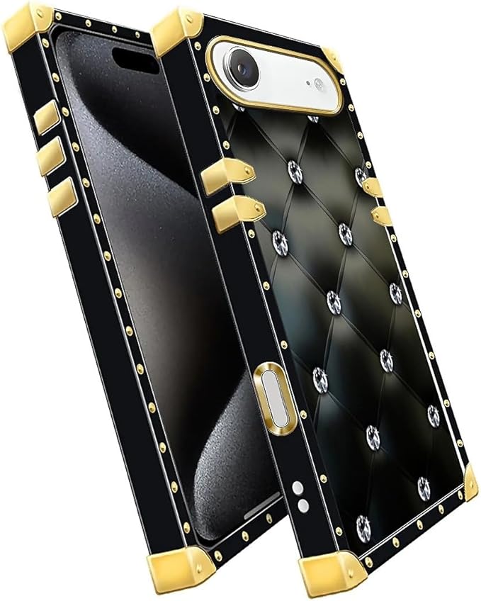 for iPhone 17 Air Case Luxury Golden Decoration - Image 3