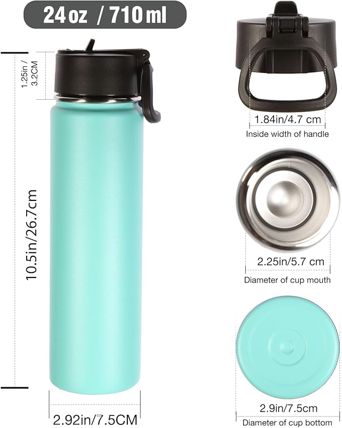 Volhoply 24 Ounce Insulated Water Bottle - Image 2