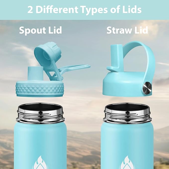 SENDESTAR Stainless Steel Water Bottle, Wide Mouth 32 oz Water Bottle - Image 2