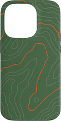 Backcountry Topo Guide Orange Lines Topographical Map Case by Unknown