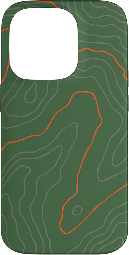 Backcountry Topo Guide Orange Lines Topographical Map Case by Unknown