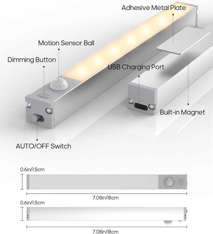 GOODEA 6 Pack Led Under Cabinet Lights Wireless - Image 2