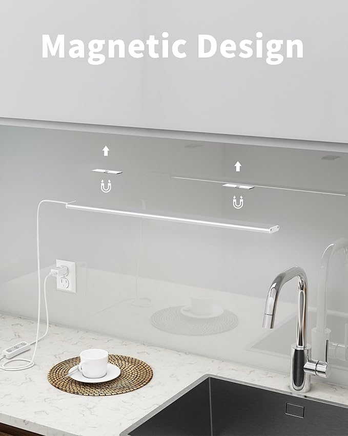 ASOKO Under Cabinet Lights, Upgrade 16inch LED Closet Light - Image 4