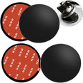 4 Pack 80mm Black Adhesive Dashboard Pad Mounting Disk, Mounting Disk by Unknown