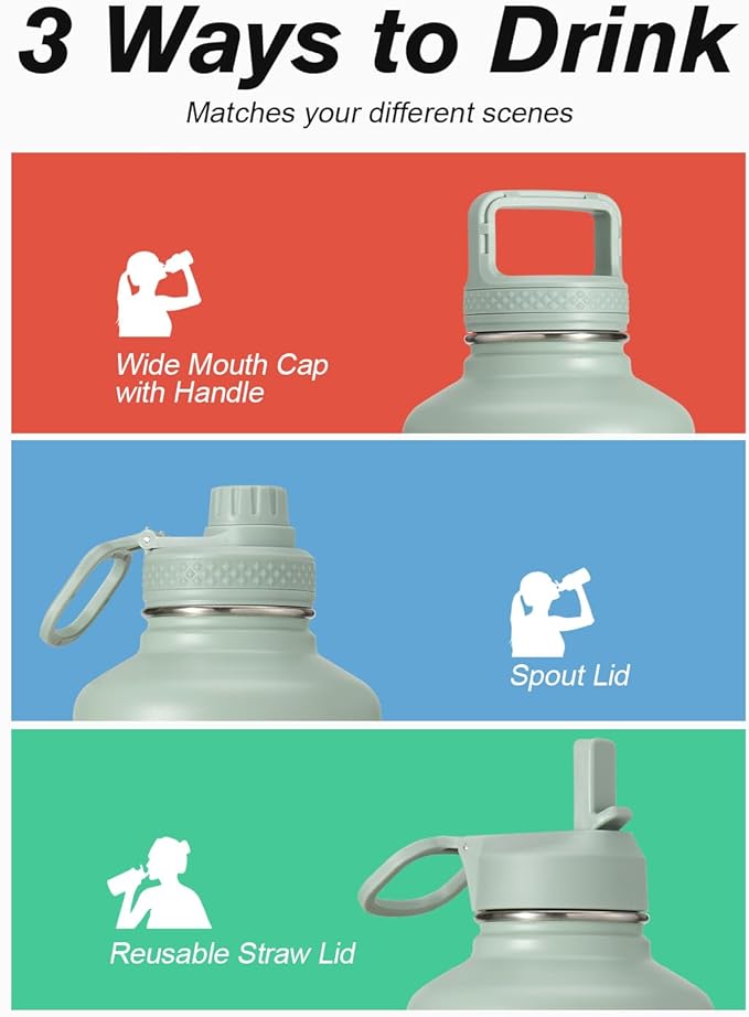 Coolflask Half Gallon Water Bottle Insulated - Image 5