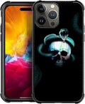 for iPhone 15 Pro Case, Skeleton Winding Snake Pattern Graphic Design Girl Boy by FKBRCL4U