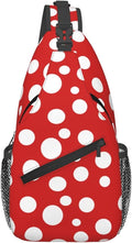 Mushroom Dots Sling Bag For Women Men Fashion Backpack Crossbody Red Mushroom by Unknown