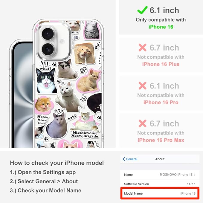 MOSNOVO Case for iPhone 16 - Image 2