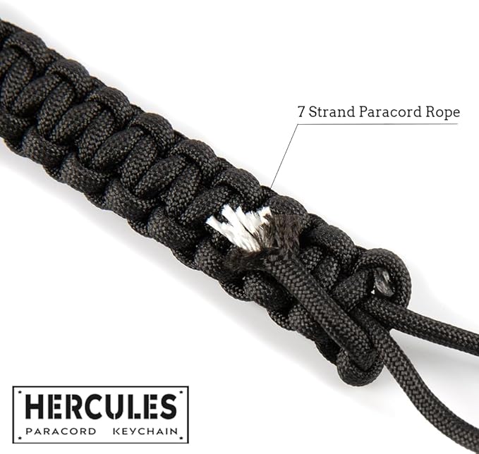 HERCULES Paracord Keychain Set – 2 Pack Lanyard Rope - Image 5