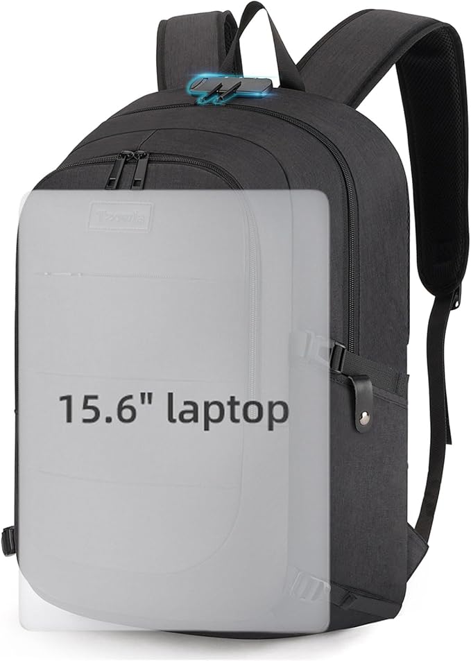 Tzowla Travel Laptop Backpack Water Resistant Anti-Theft Bag - Image 10