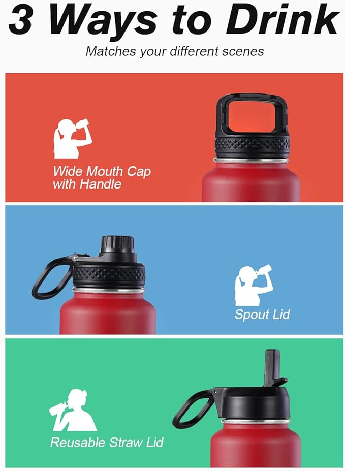 Coolflask Water Bottle 40 oz Insulated - Image 5