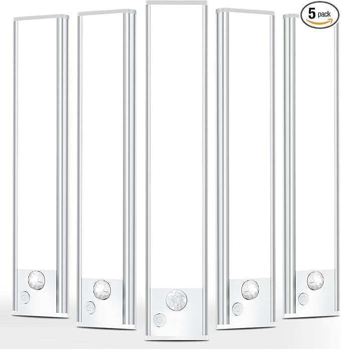 Under Cabinet Motion Sensor Lighting: 14 Inch Dimmable Rechargeable Lights by Vozuji
