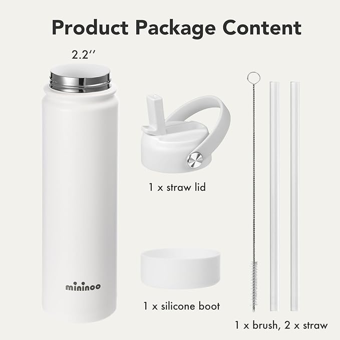 Mininoo Insulated Stainless Steel Water Bottle - Image 3