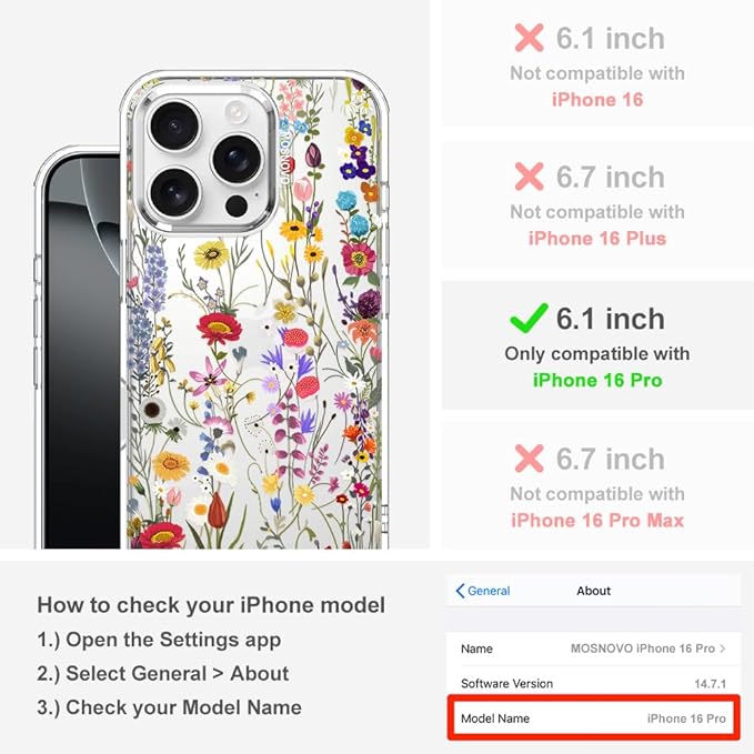MOSNOVO Case for iPhone 16 Pro - Image 2