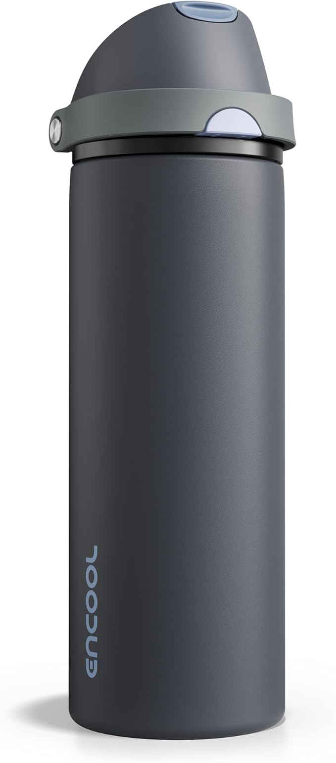 Insulated Water Bottle with Straw by ENCOOL