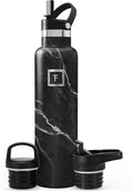 IRON °FLASK Camping & Hiking Hydration Flask - 24 oz Black Marquina by IronFlask