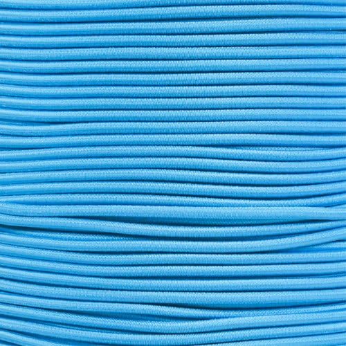 Neon Turquoise - 1/8 Shock Cord 50' by ParacordPlanet