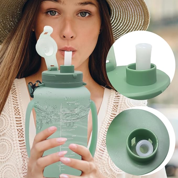 64oz Foldable Silicone Water Bottle - Image 8