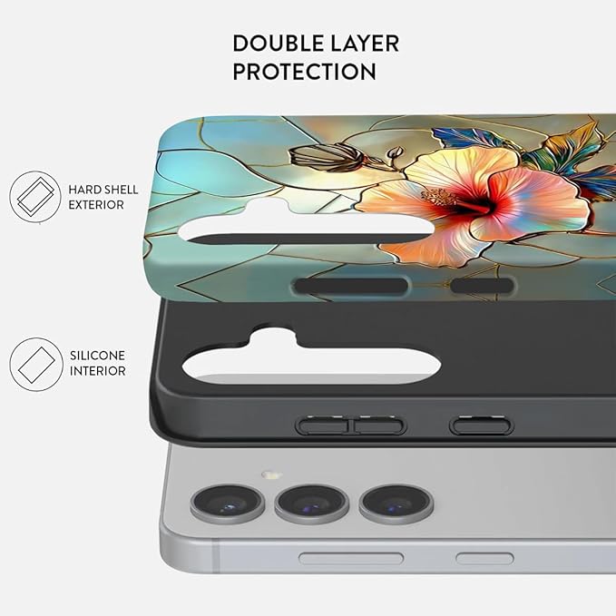 Compatible for Samsung Galaxy S25 Ultra 5G Case, Dual Layer Heavy Duty 2 in 1 - Image 2