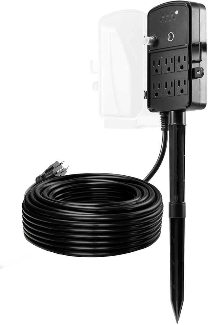 VEVOR Outdoor Power Stake Timer, 100FT Extension Cord, Remote Control Outdoor - Image 9