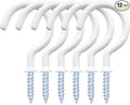 12 Pack Vinyl Coated Ceiling Hooks, Screw-in Mug Hooks by yuntop