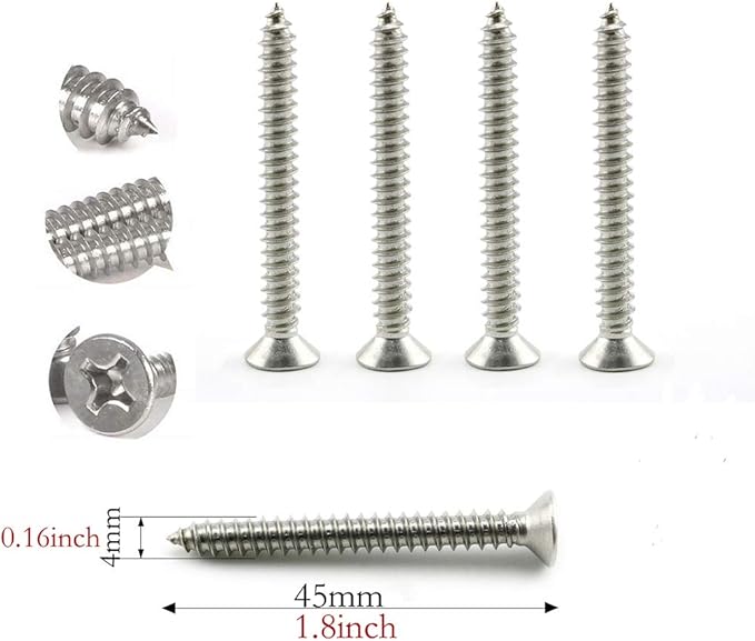 heyous 2 Set M6 Suspension Ceiling Wall Mount U Hook Anchor Hanger Stainless - Image 5