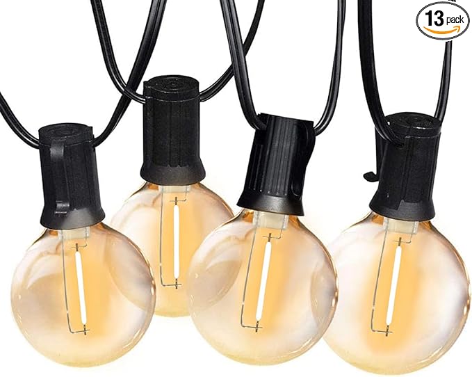 SUNTHIN Globe Outdoor String Lights, 27FT Patio Lights by SUNTHIN