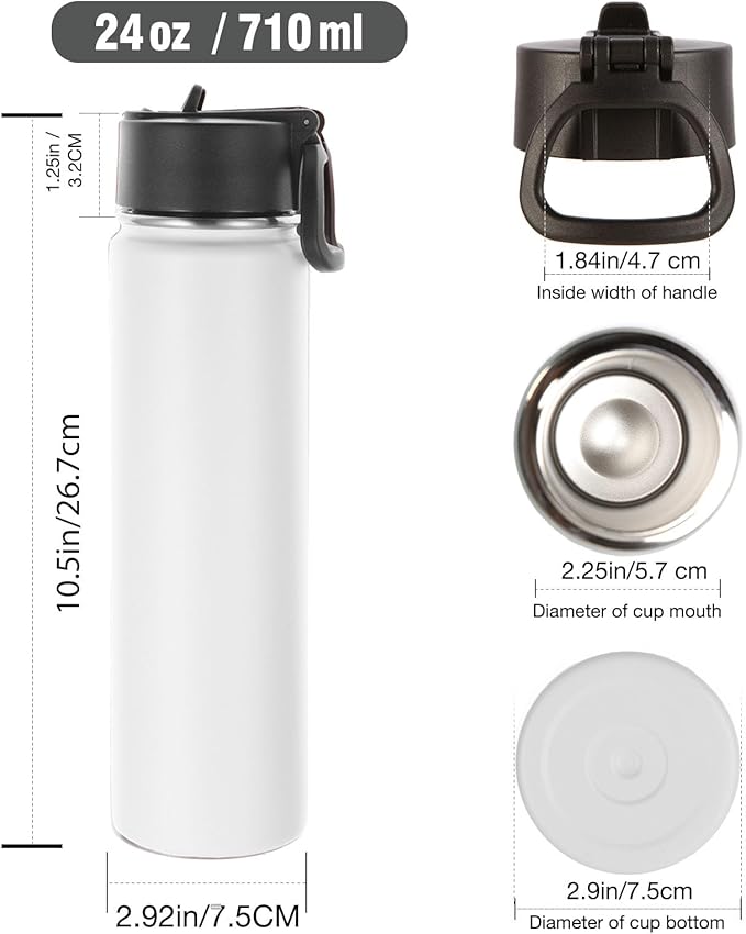 Volhoply 24oz Insulated Water Bottle - Image 2